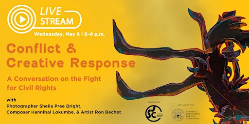 Imagem principal do evento LIVE STREAM: "Conflict & Creative Response"