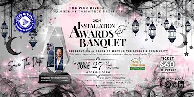 Imagem principal do evento 2024 Installation & Awards Banquet