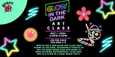 Imagen principal de Shake it Off - Glow in the Dark Art Class