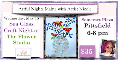 Primaire afbeelding van Introducing Sea Glass Craft Night at The Flower Studio in Pittsfield