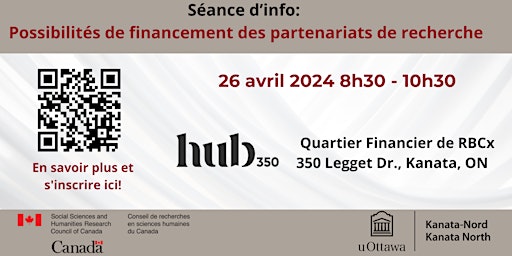 Hauptbild für Séance d'info: Possibilités de financement des partenariats de recherche