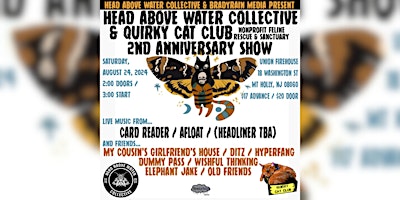 Hauptbild für Head Above Water & Quirky Cat Club 2nd Anniversary Show