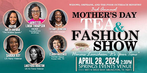 Primaire afbeelding van Mother's Day Tea & Fashion Show Honors Luncheon