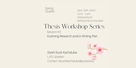 Thesis Writing Workshop 3