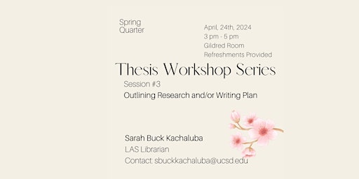 Imagen principal de Thesis Writing Workshop 3