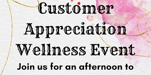 Imagem principal do evento Join us for a Customer Appreciation Event!
