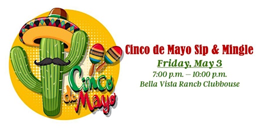 Image principale de Cinco de Mayo Sip & Mingle