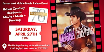 Primaire afbeelding van Urban Cowboy Movie Hoe Down by Friends of River Oaks Theatre