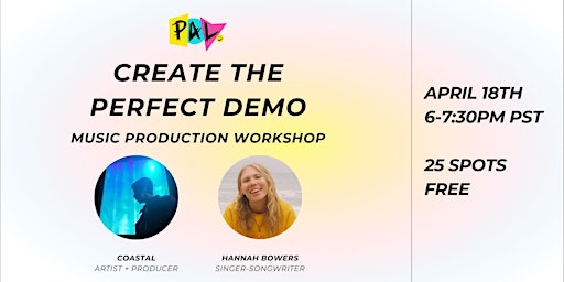 Create The Perfect Demo: A Music Production Workshop primary image