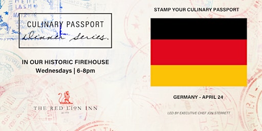 Imagen principal de Culinary Passport Dinner Series - Germany