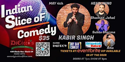 Immagine principale di An Indian Slice of Comedy With KABIR SINGH & Friends 