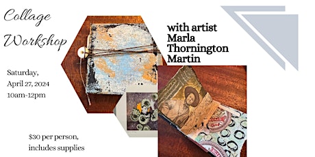 Collage Workshop, Make a Collage Book with Artist Marla Thornington Martin