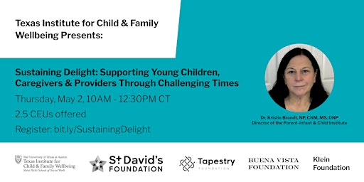 Imagem principal de Sustaining Delight: Supporting Young Children, Caregivers & Providers Th...