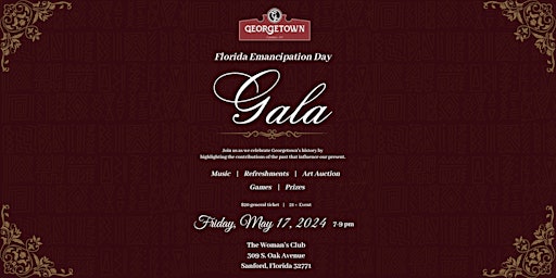 Imagem principal do evento 2024 Florida Emancipation Weekend Celebration Gala