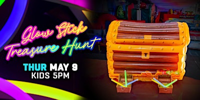 Imagem principal do evento Glow Stick Treasure Hunt - Kids Ticket