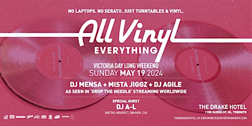 Hauptbild für All Vinyl Everything - Victoria Day Long Weekend Edition