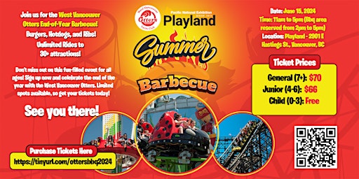 Primaire afbeelding van 2024 Otters Summer Playland Barbecue