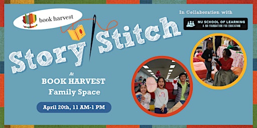 Imagem principal do evento Story Stitch: Kid's Sewing & Storytime!