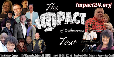 Impact 2024 Conference | April 26-28, 2024 | Sebring, FL | Free Tickets