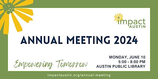 Immagine principale di Impact Austin's Annual Meeting 2024 