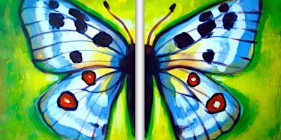 Primaire afbeelding van Beautiful Butterfly Symetry - Paint and Sip by Classpop!™