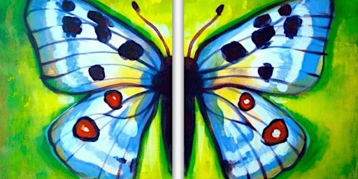 Imagem principal do evento Beautiful Butterfly Symetry - Paint and Sip by Classpop!™