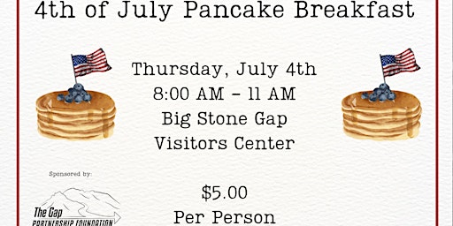 Primaire afbeelding van Gap Partnership Annual Pancake Breakfast