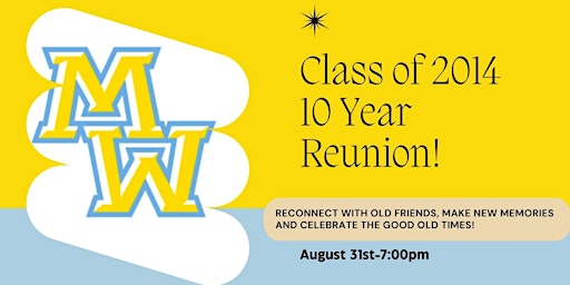 Primaire afbeelding van Maine West High School-Class of 2014 Reunion 10 Year