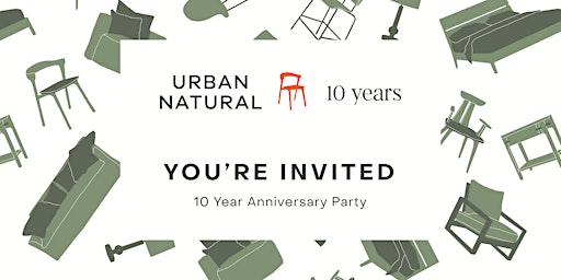 Primaire afbeelding van Urban Natural Home 10 Year Anniversary Party