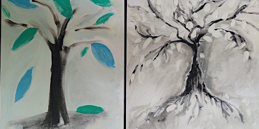 Paint with a Purpose, "Family Tree", a tribute to Mother's Day.  primärbild