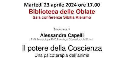 Il potere della Coscienza. Una psicoterapia dell'Anima. primary image