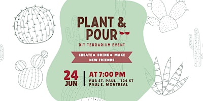 Immagine principale di Plant and Pour | Wine Glass Terrarium Event in Old Port Montreal 