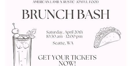 Brunch Bash; Sip & Savor with American Lamb & Rustic Joyful Food