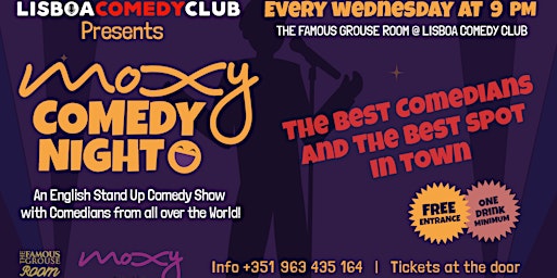 Imagem principal do evento Moxy Comedy Night - English Comedy Night