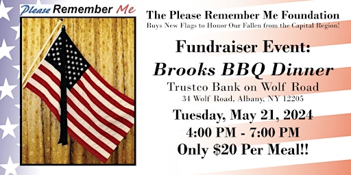 Immagine principale di Please Remember Me Foundation Brooks BBQ Fundraiser 