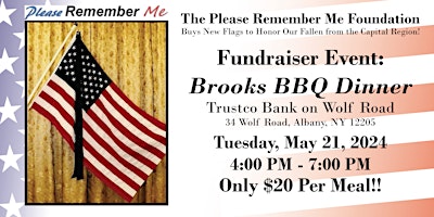 Imagem principal do evento Please Remember Me Foundation Brooks BBQ Fundraiser