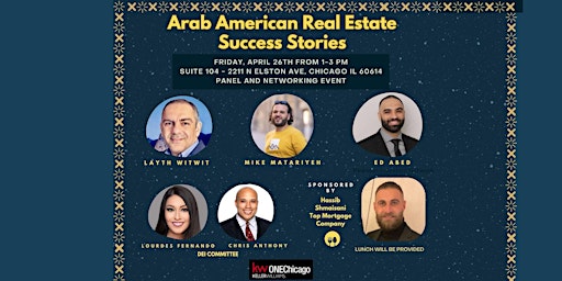 Imagem principal do evento Arab American Real Estate Success Stories