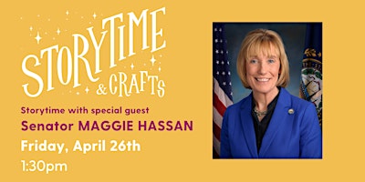 Imagem principal do evento Storytime with Senator MAGGIE HASSAN