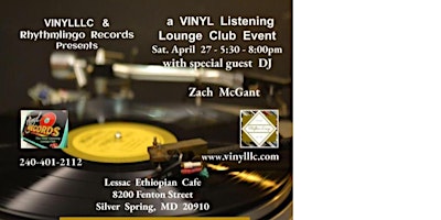 Spring  Vinyl  Listening  Lounge  Club  Event primary image