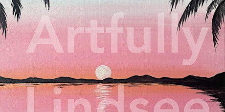 Copy of Artfully Taught with Lindsee, painting “Pastel Sunset”