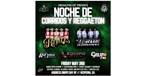 Imagen principal de NOCHE DE CORRIDOS Y REGGAETON