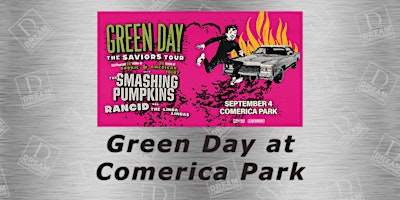 Primaire afbeelding van Shuttle Bus to See Green Day at Comerica Park