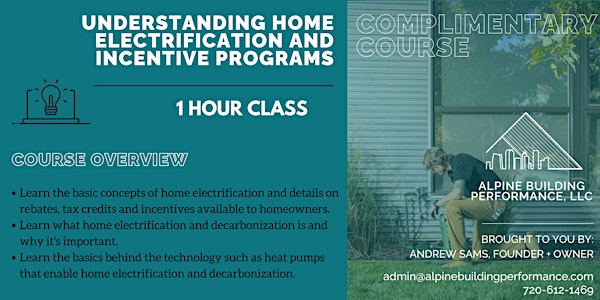 Free Course - Understanding Home Electrification  and Incentive Programs