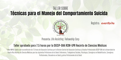 Hauptbild für Técnicas de Primera Ayuda para Personas en Riesgo de Suicidio MIPAS