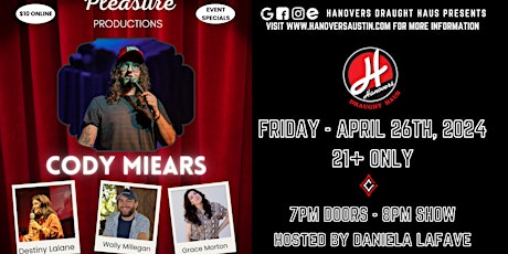 Live Stand Up Comedy Show @ Hanovers Pflugerville