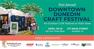 Imagem principal do evento 31st Annual Downtown Dunedin Craft Festival