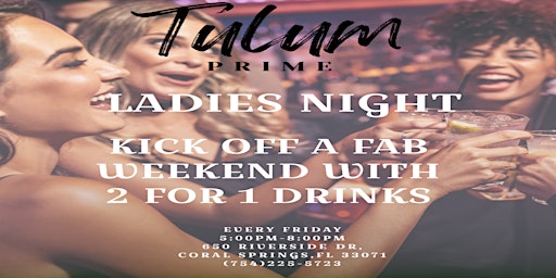 Imagem principal do evento Ladies Night at Tulum Prime
