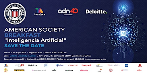 Imagem principal do evento Inteligencia Artificial · Deloitte & AMSOC