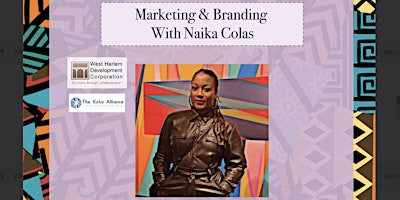 Imagem principal do evento Marketing & Branding with Naika Colas