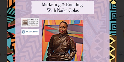 Primaire afbeelding van Marketing & Branding with Naika Colas